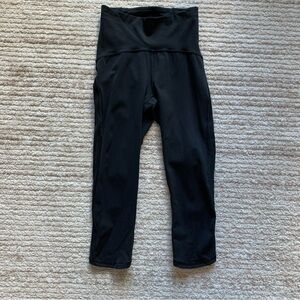 Lululemon Train Times Crop Leggings 17” Black Size 2